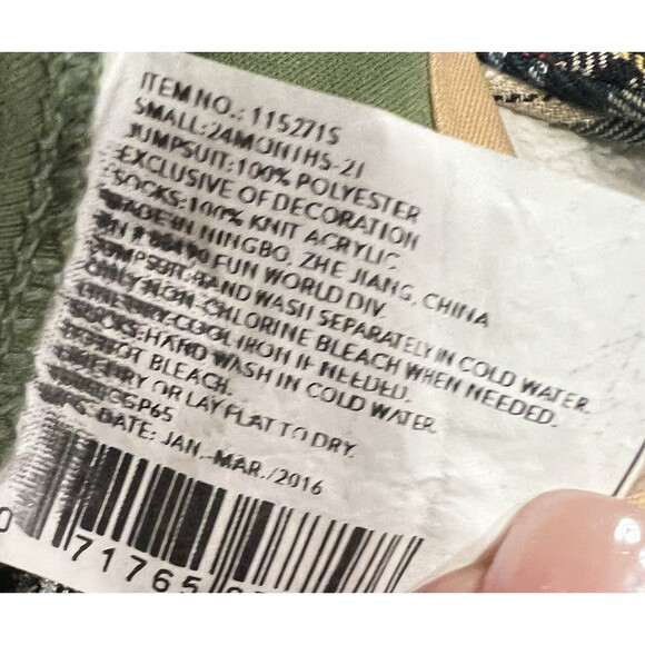 Retro Lil Golfer Baby Toddler Halloween Sports Fancy Golf Costume Hat 24 Months - Picture 5 of 6